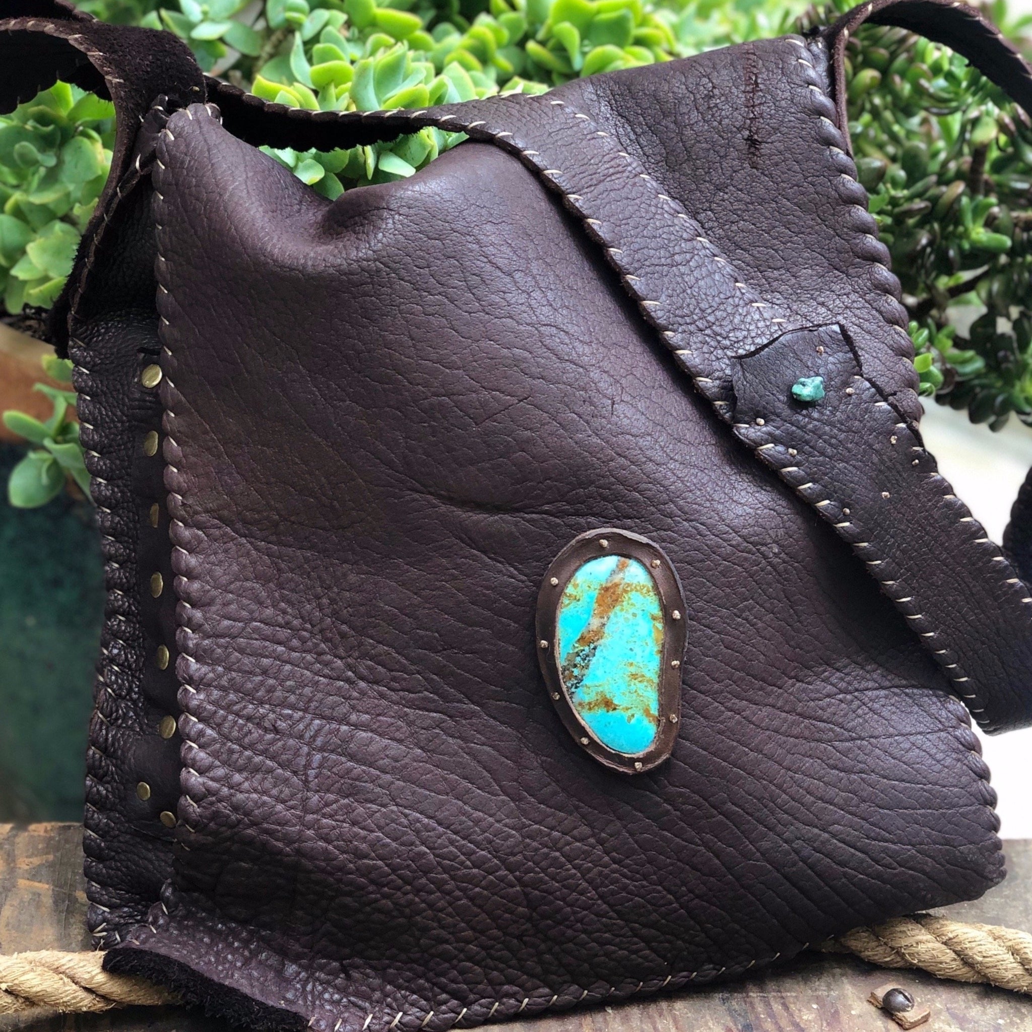 Bison Leather Hip Bag