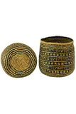 Handwoven Cylinder Basket