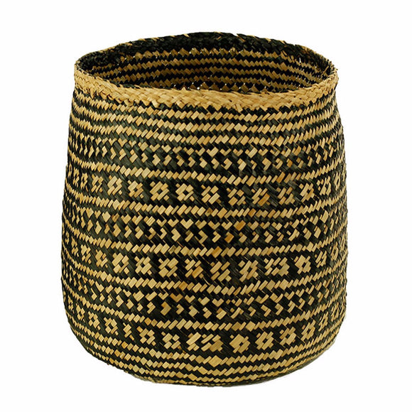 Handwoven Cylinder Basket