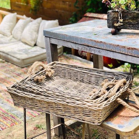 Willow Rectangle Serving Baskets Set of 3